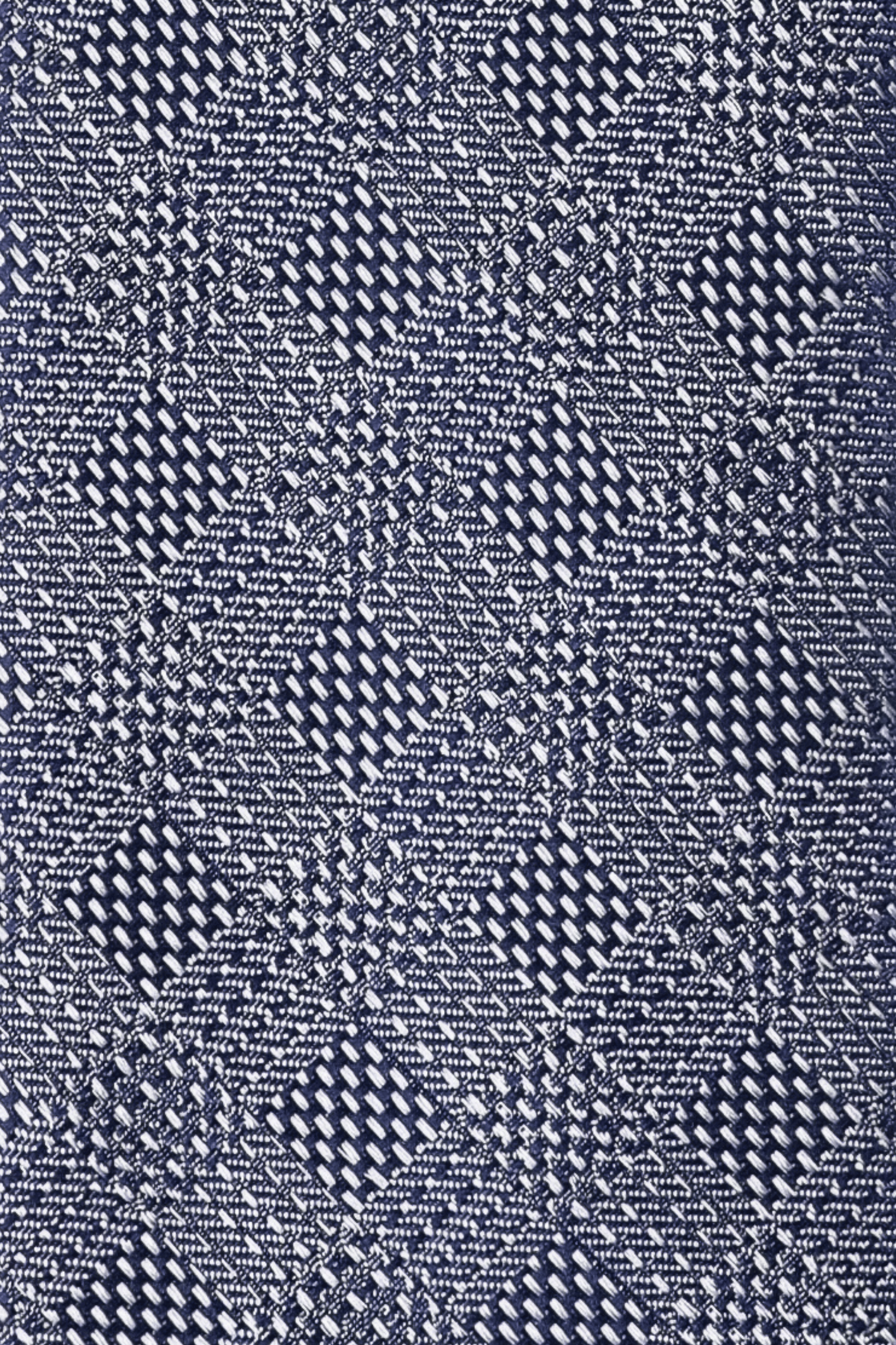 Gravata Geometrica Azul Névoa