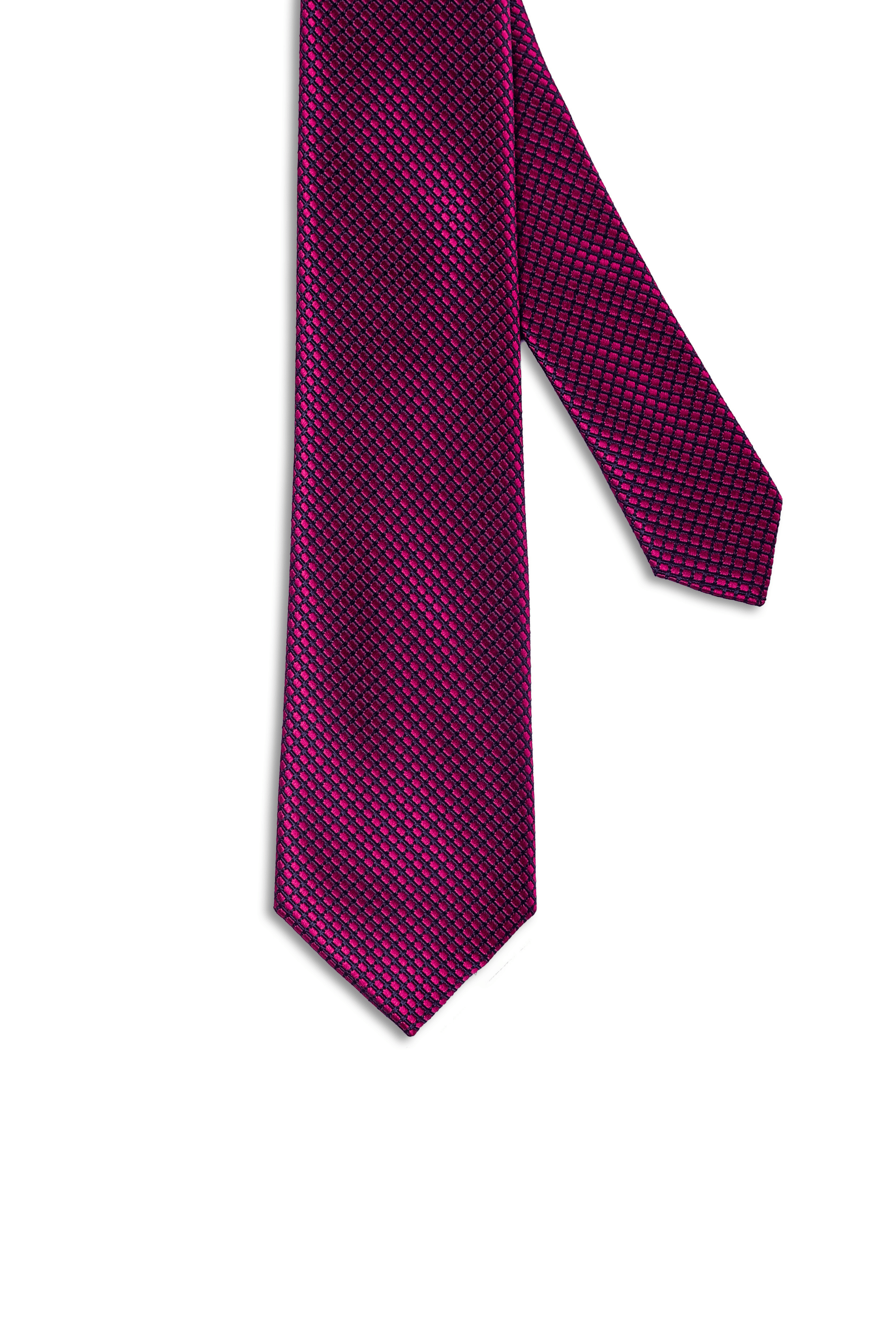 Gravata Geométrica Magenta Amaranto