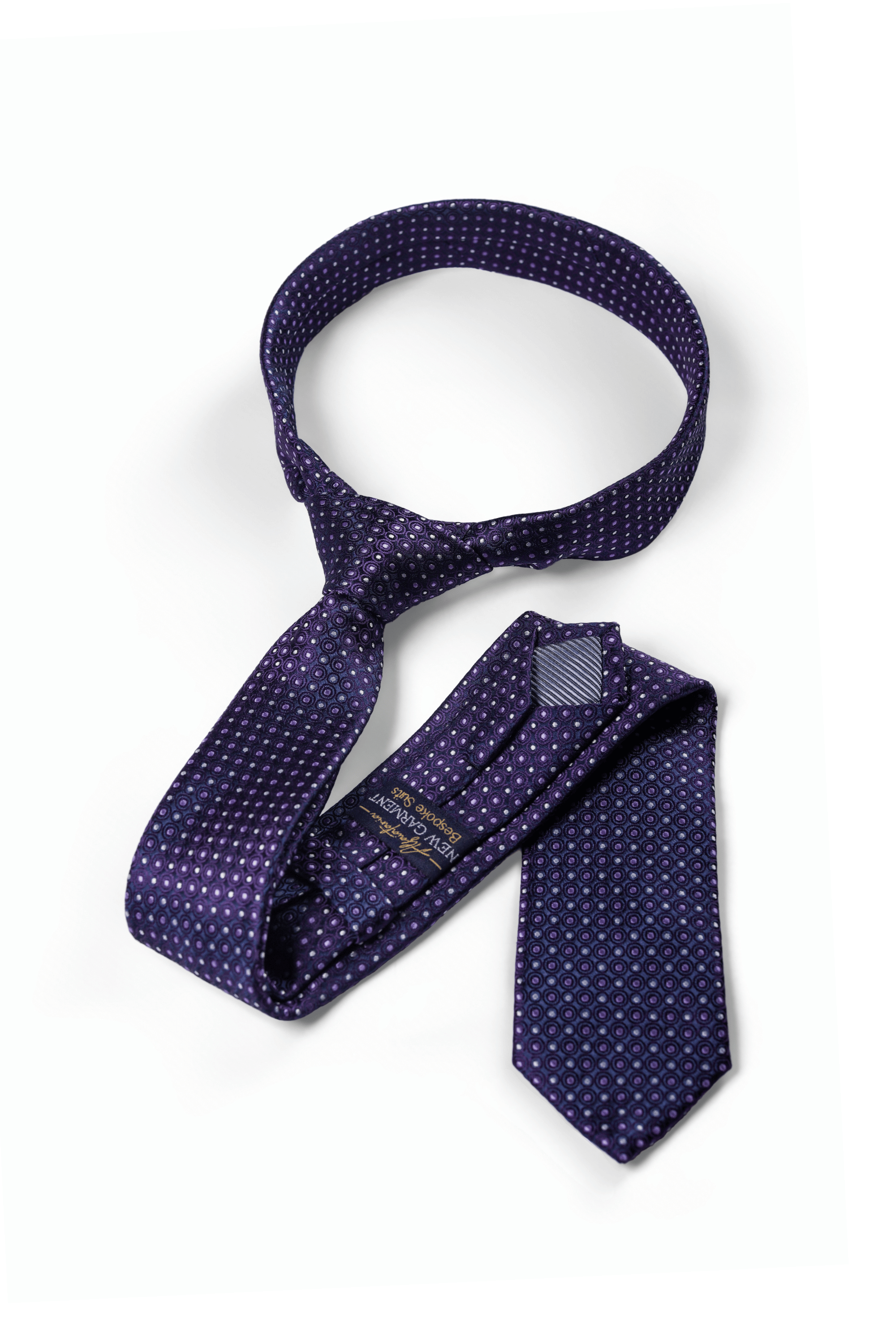 Gravata Geométrica Roxo Aurora
