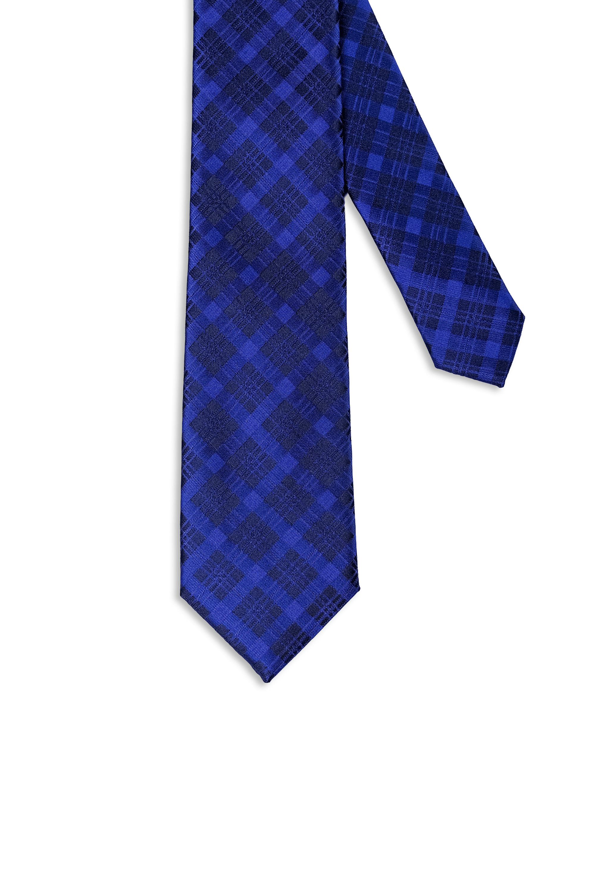Gravata Xadrez Azul Índigo