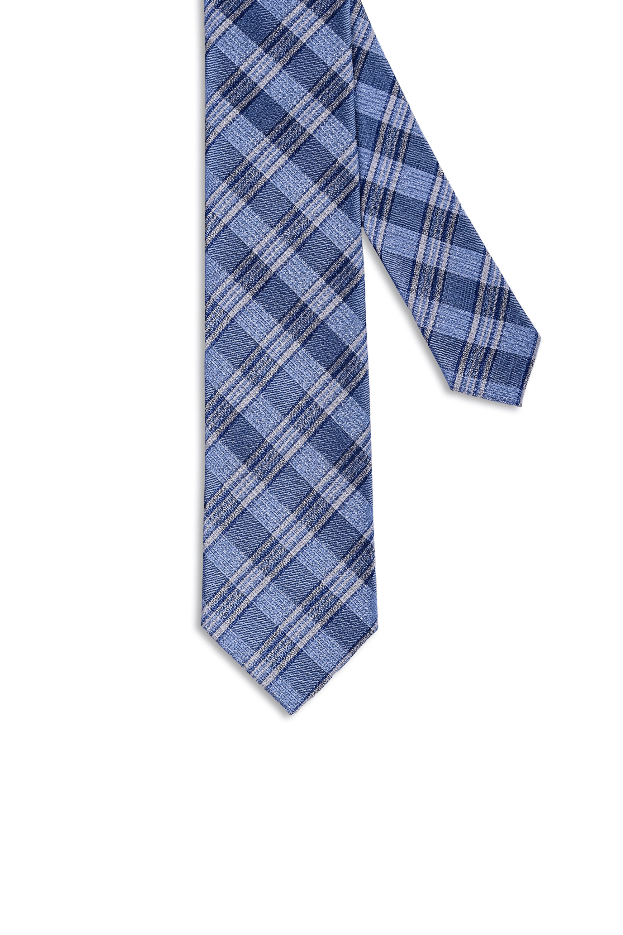 Gravata Xadrez Azul Denim