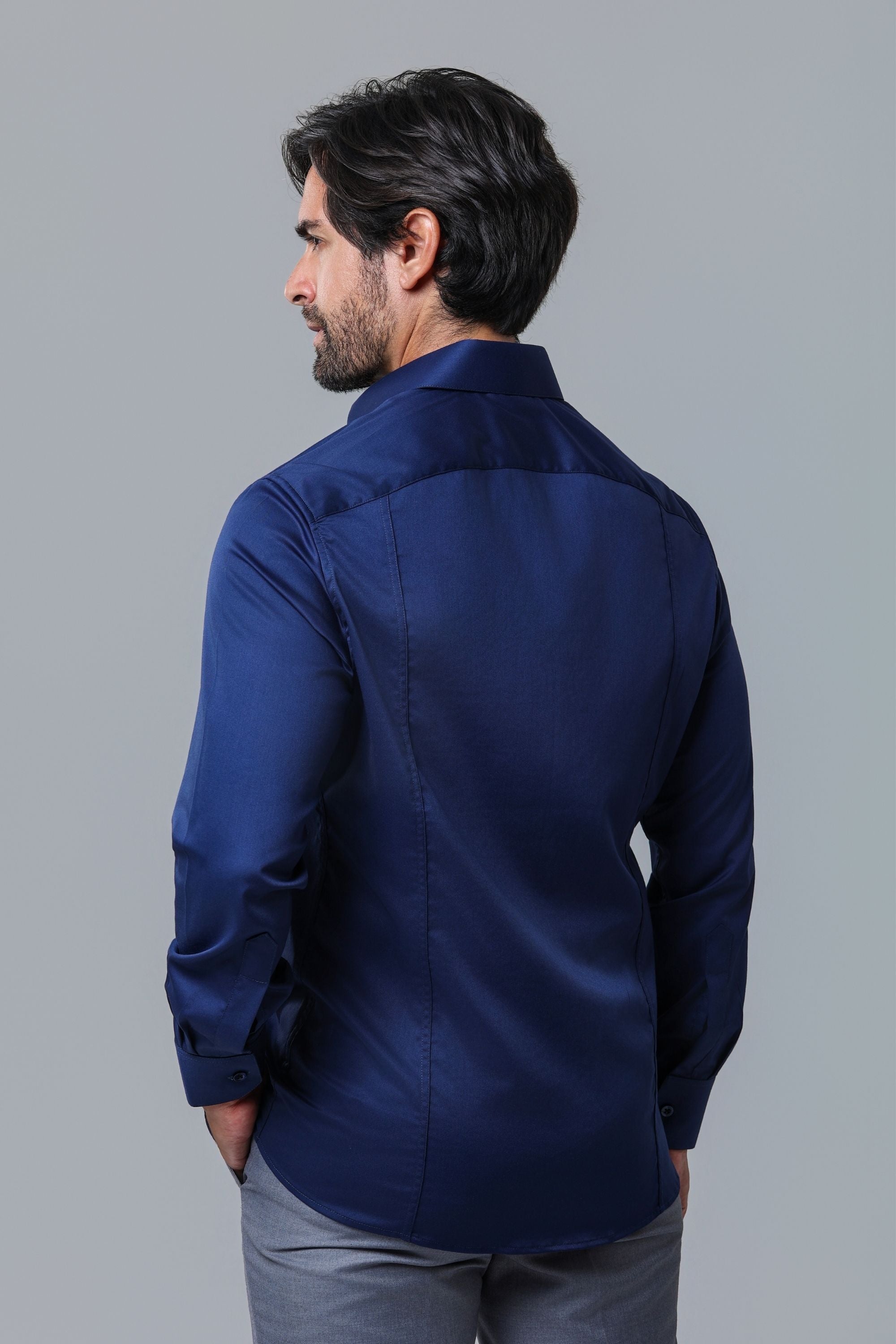 Camisa Bambu Azul Profundo