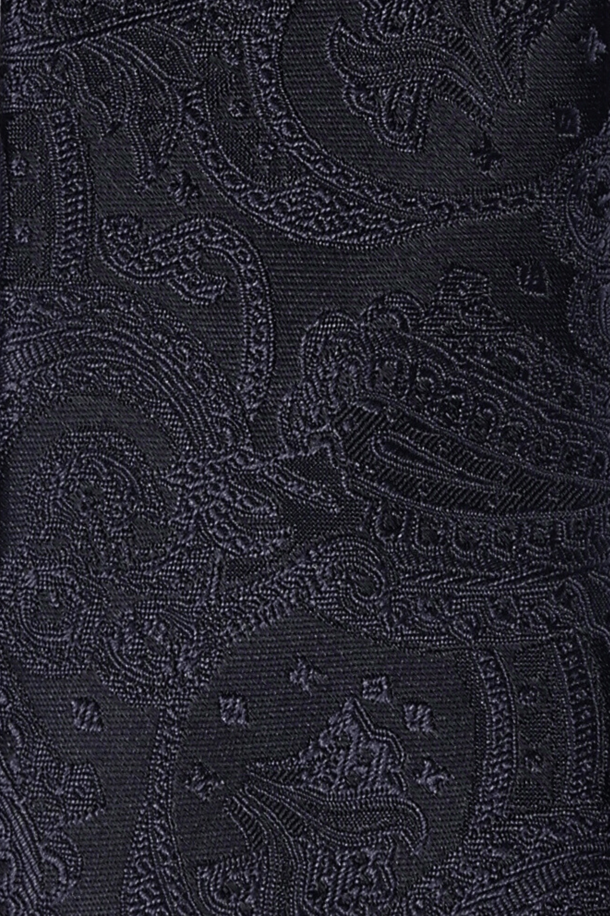 Gravata Paisley Preta