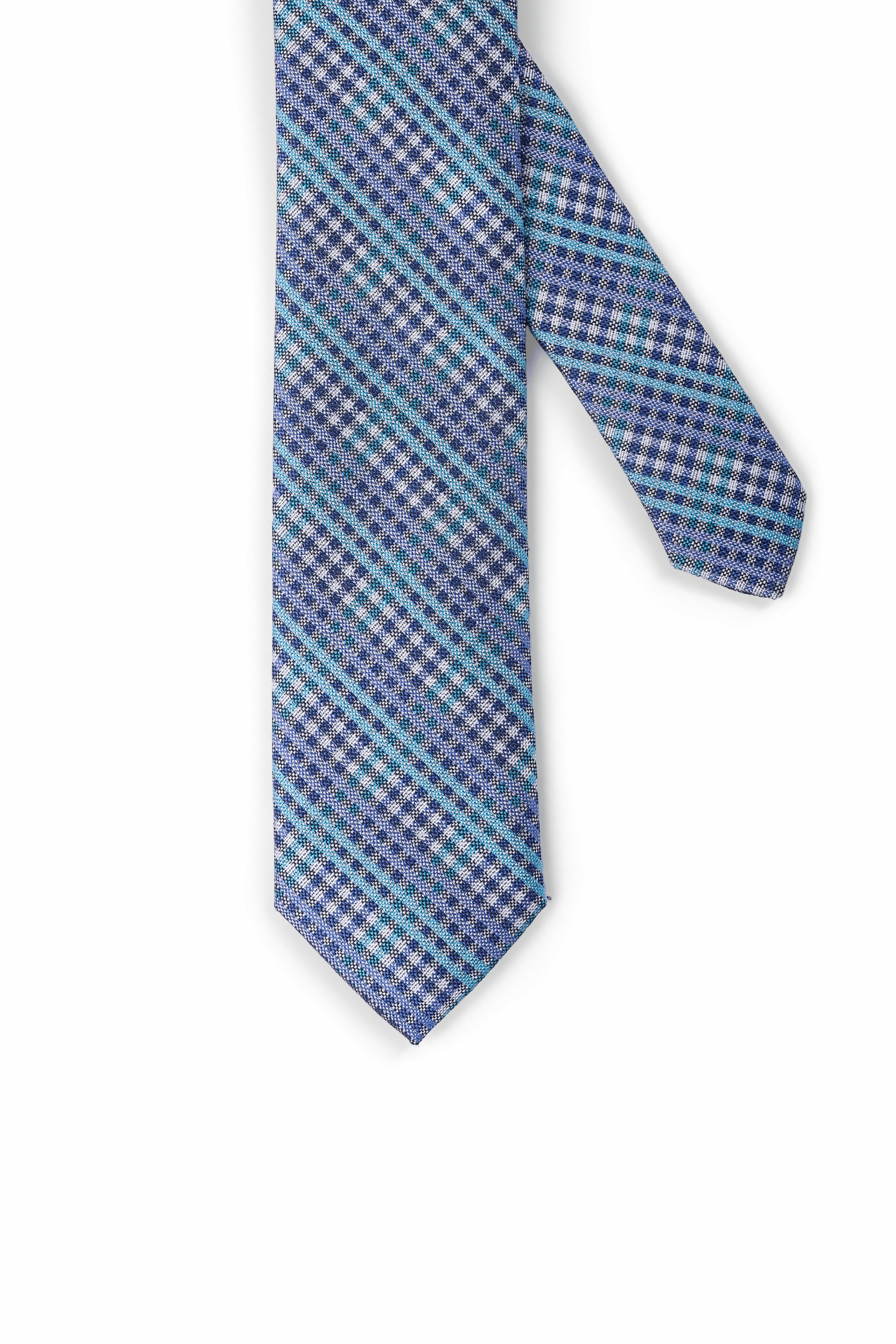 Gravata Xadrez Azul & Verde