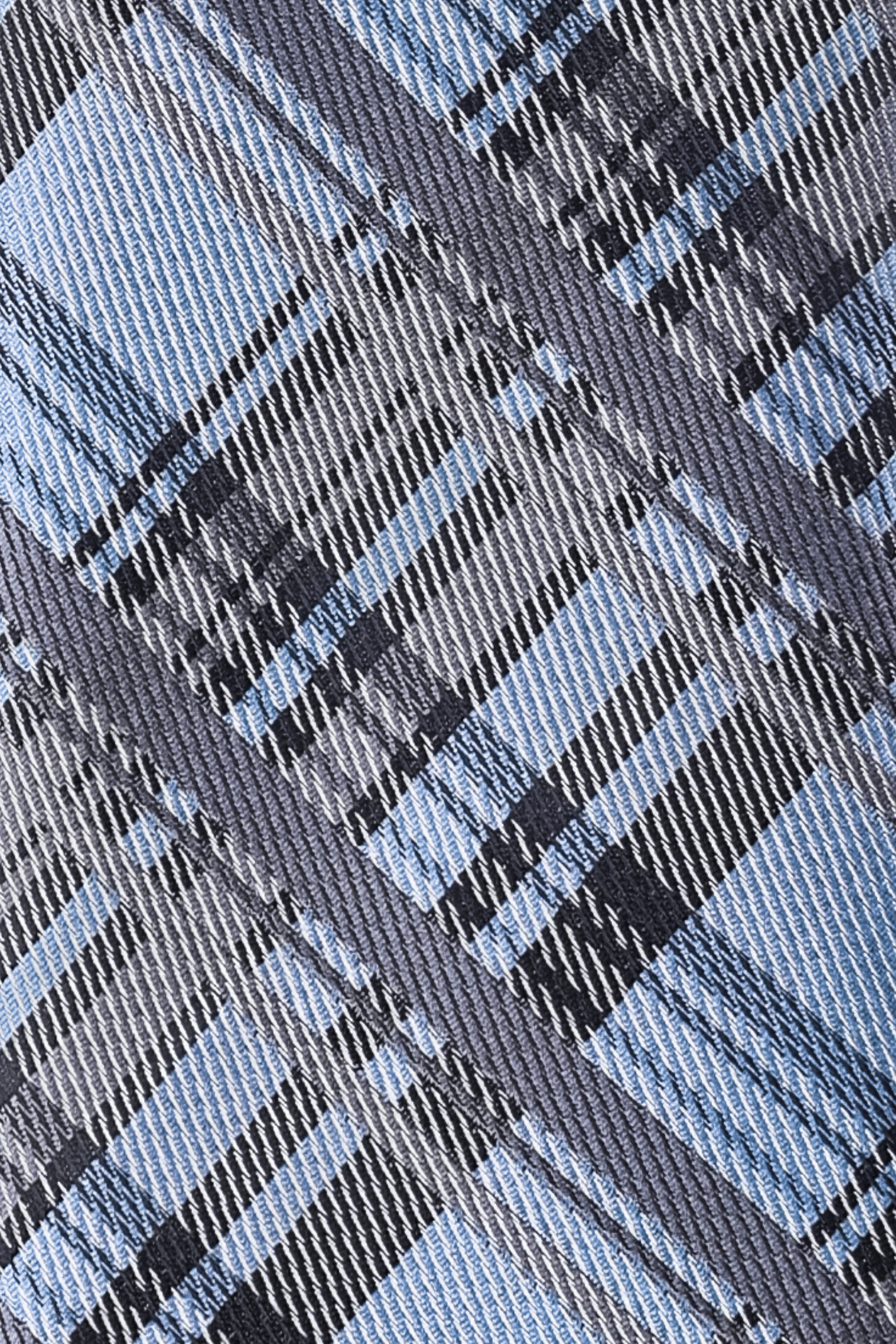 Gravata Xadrez Azul Celeste