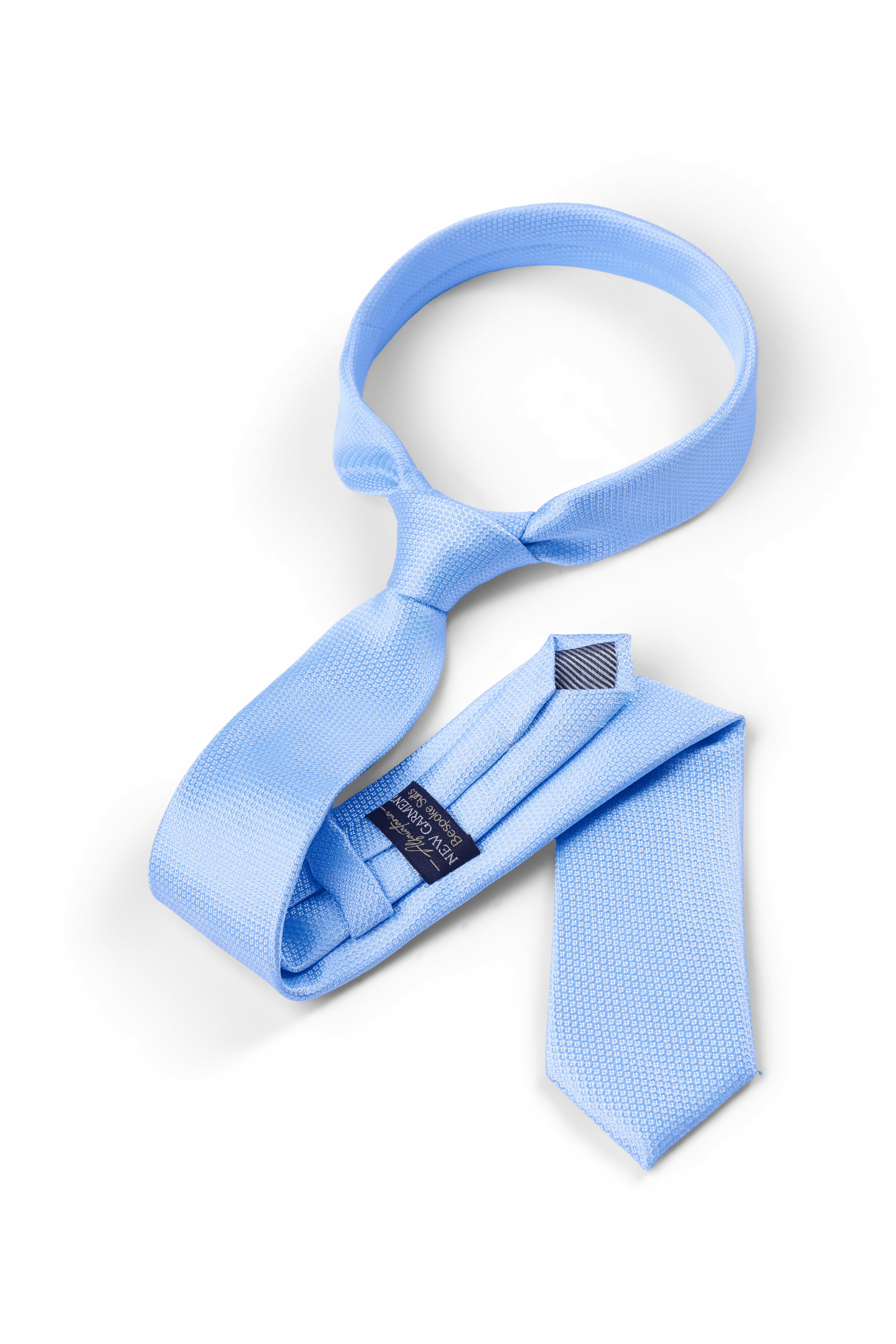 Gravata Texturizada Azul Glacial