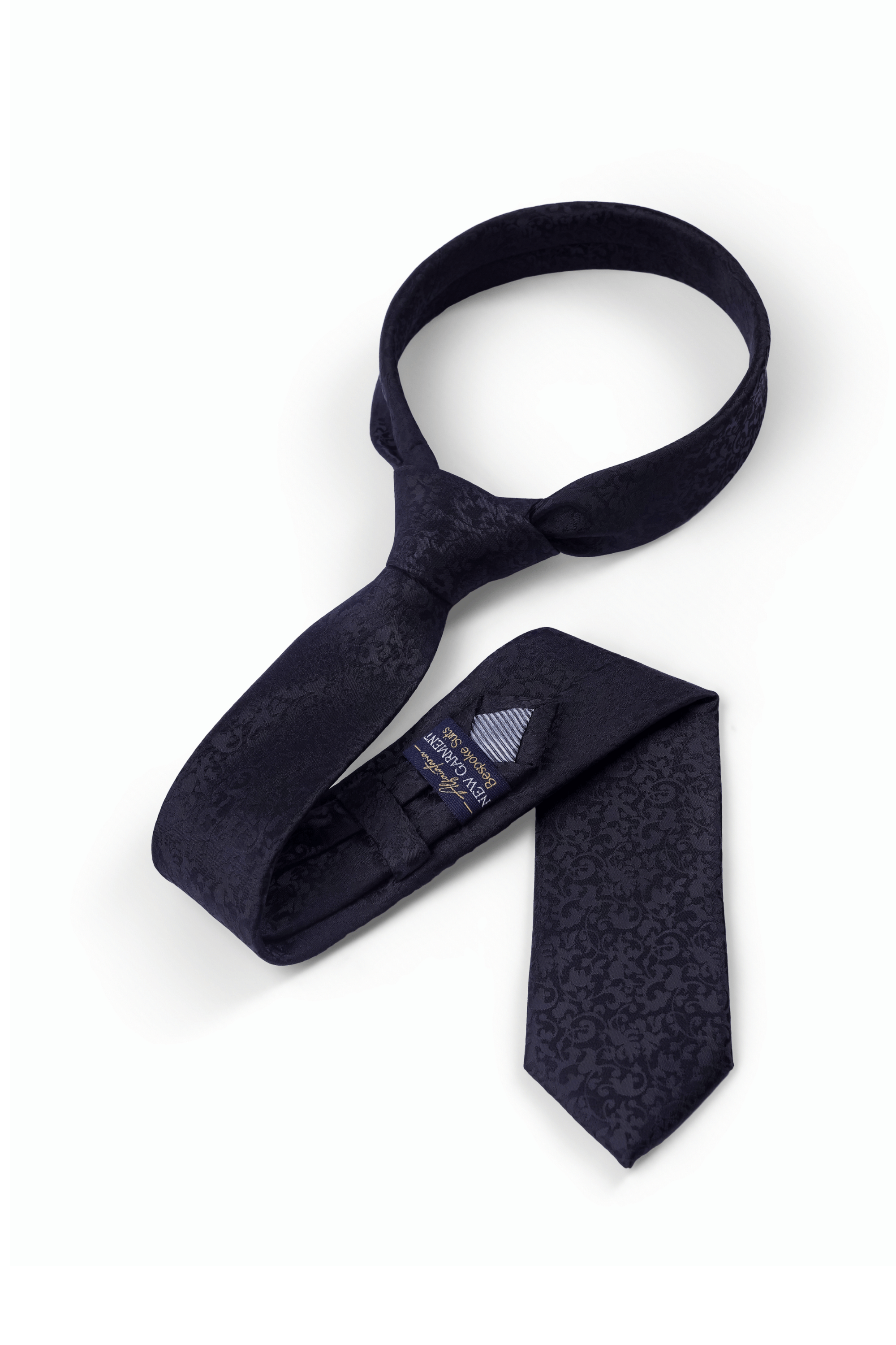 Gravata Floral Preta