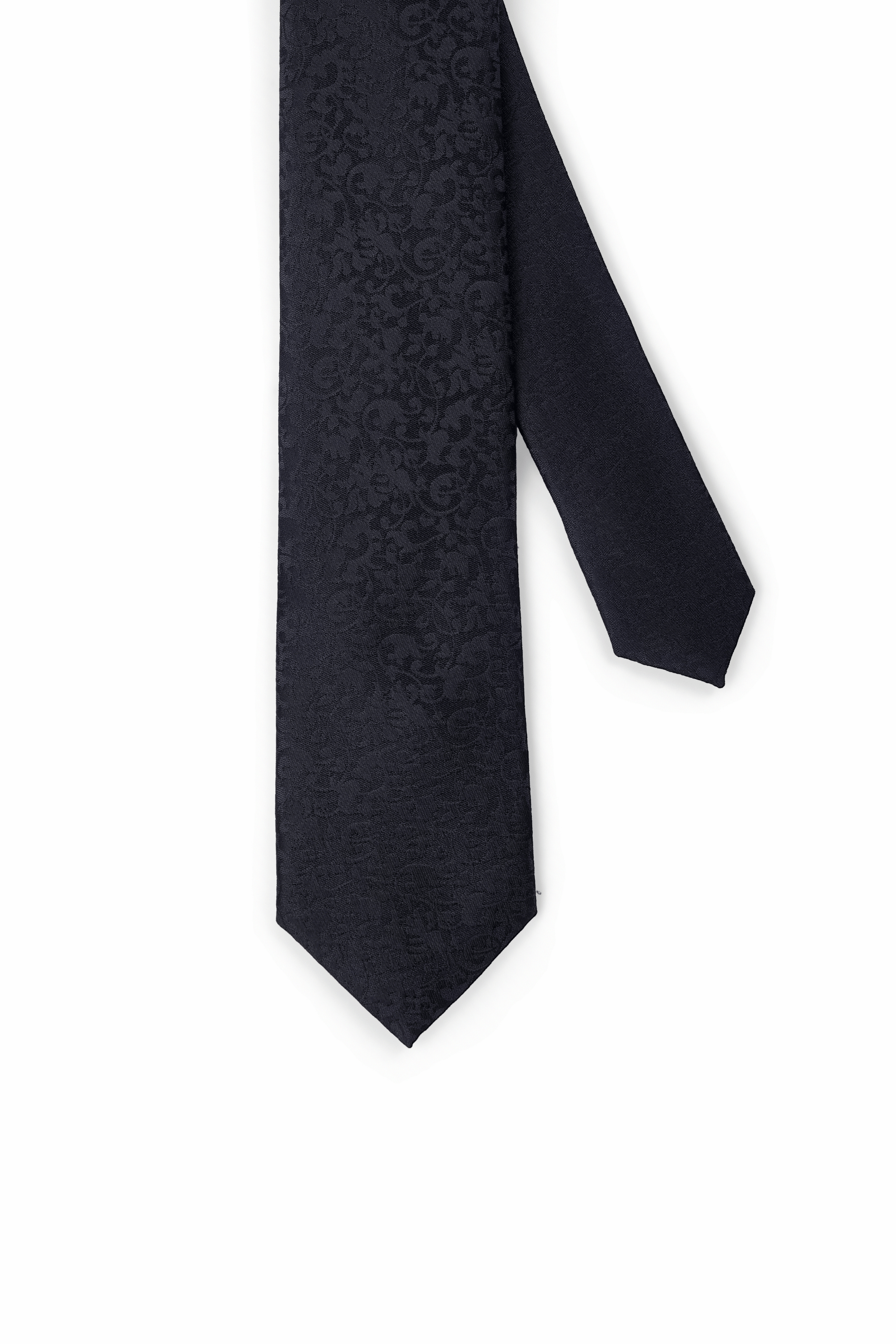 Gravata Floral Preta