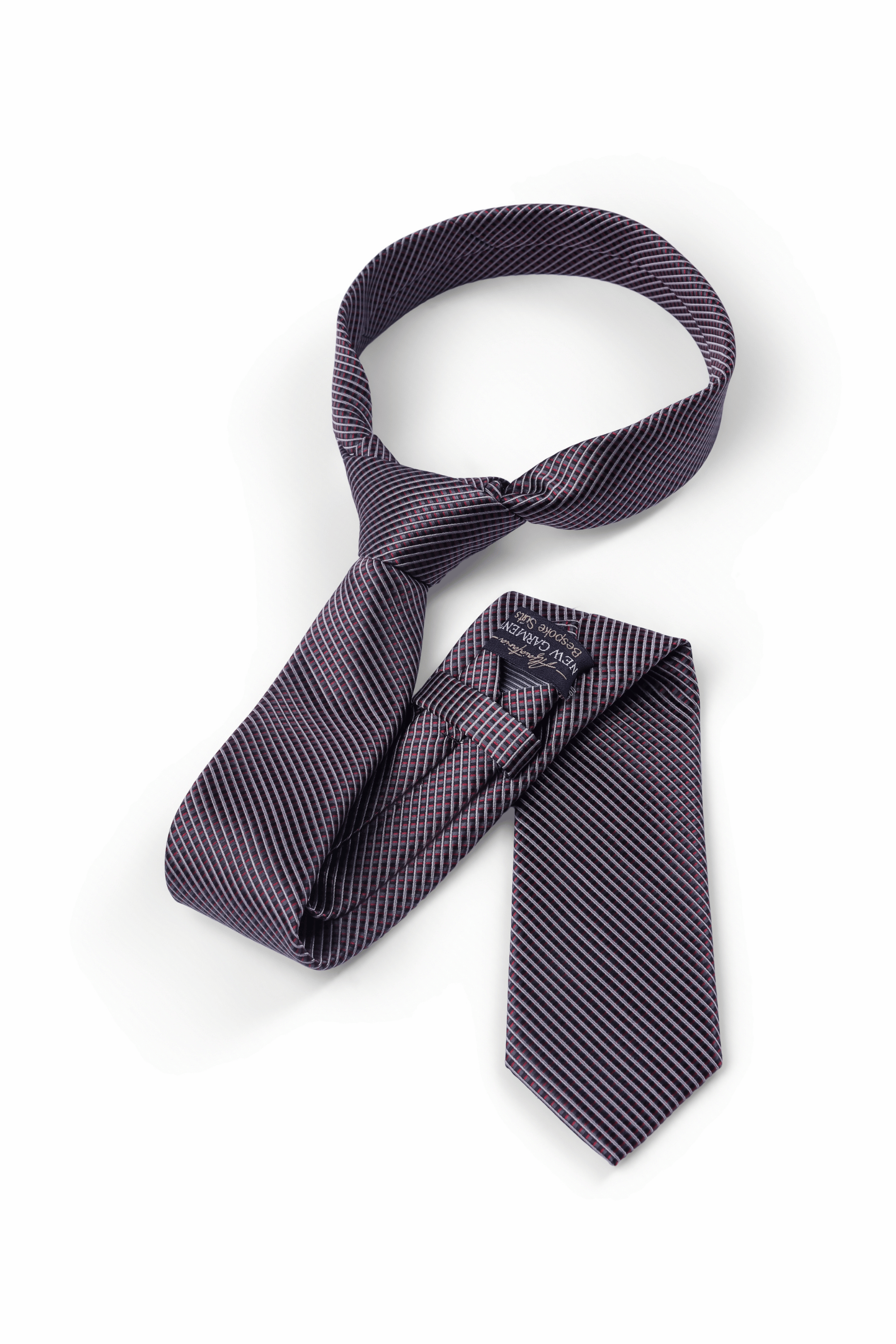 Gravata Geómetrica Grafite Imperial