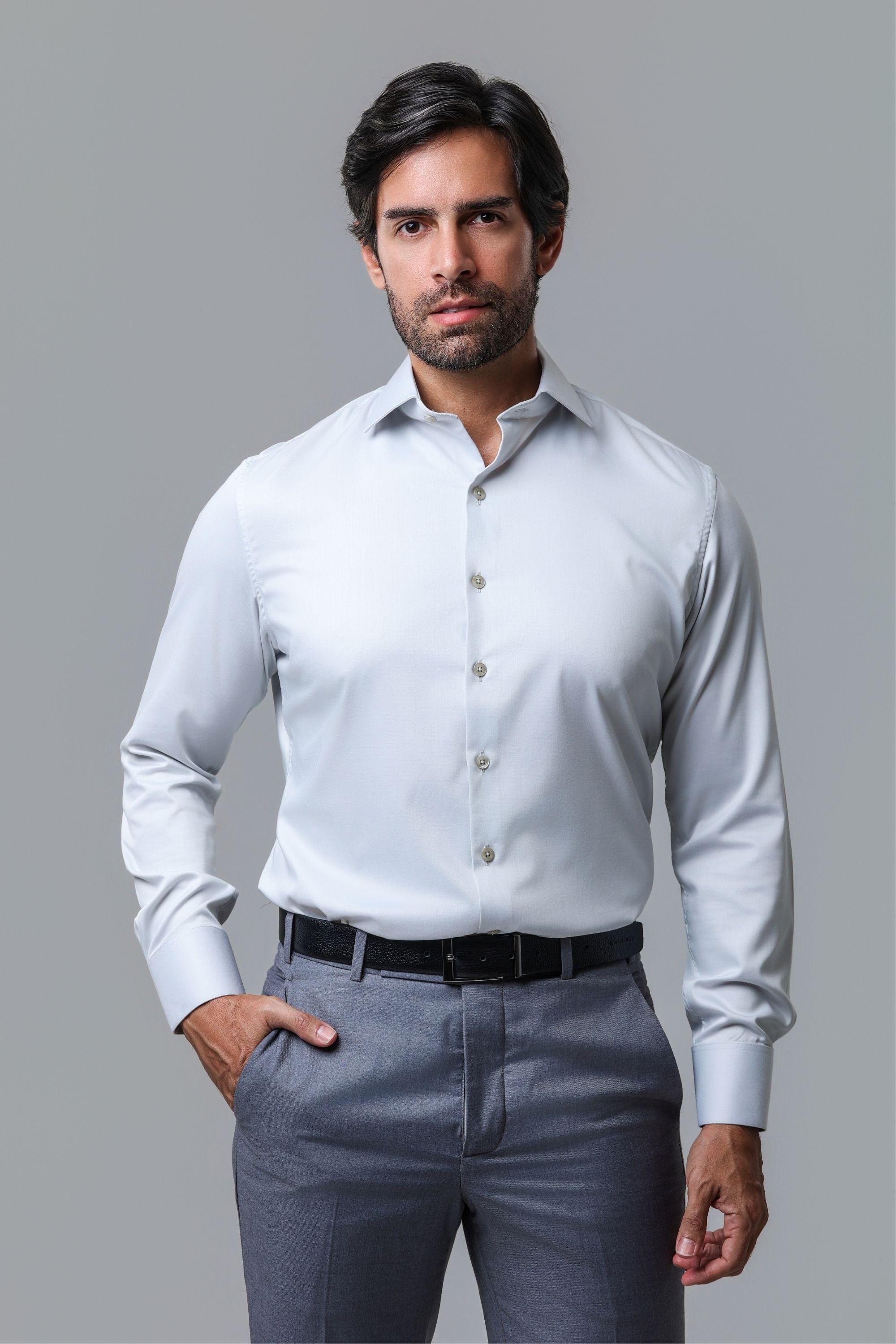 Camisa Bambu Azul Neblina