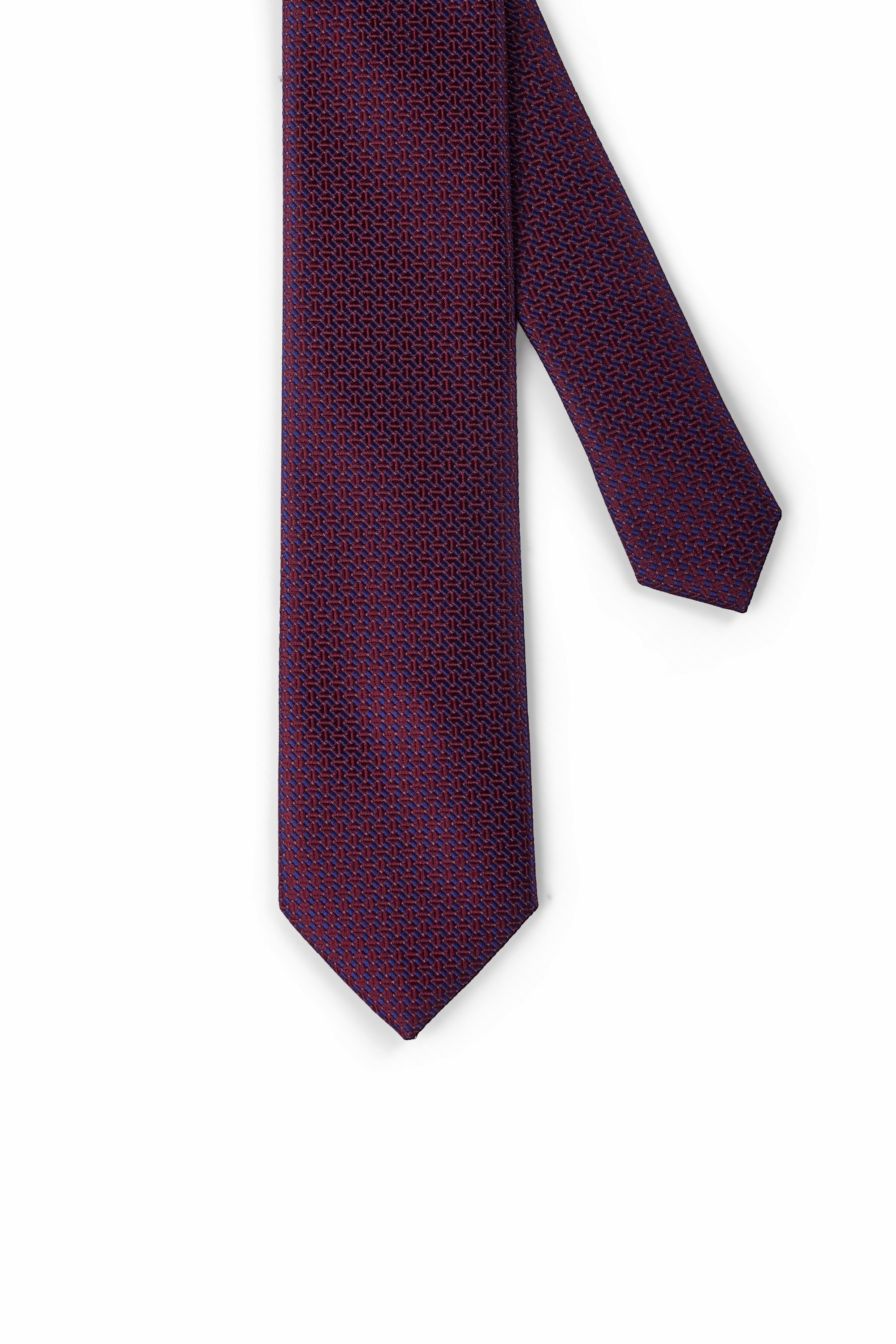 Gravata Geométrica Borgonha