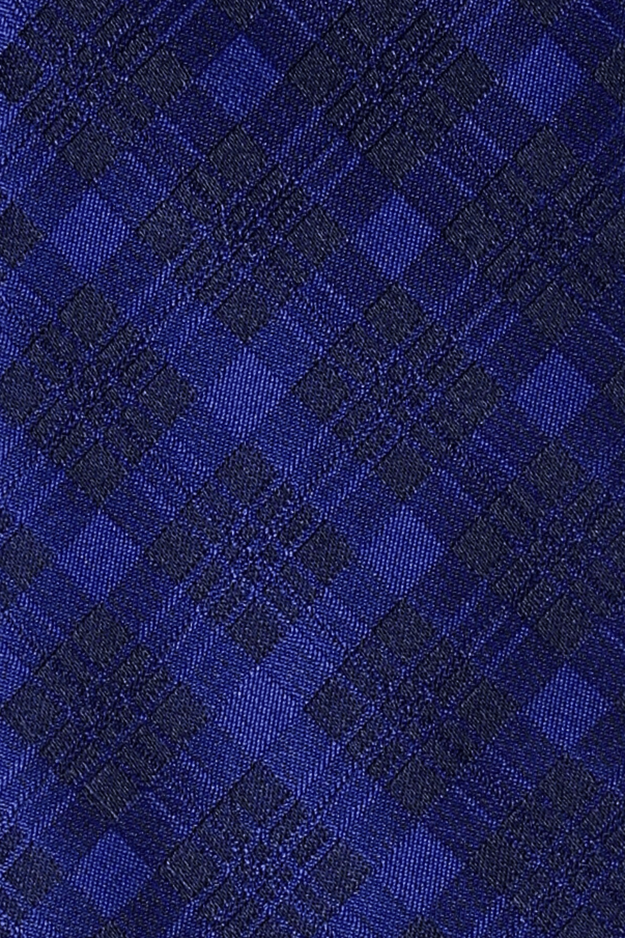 Gravata Xadrez Azul Índigo