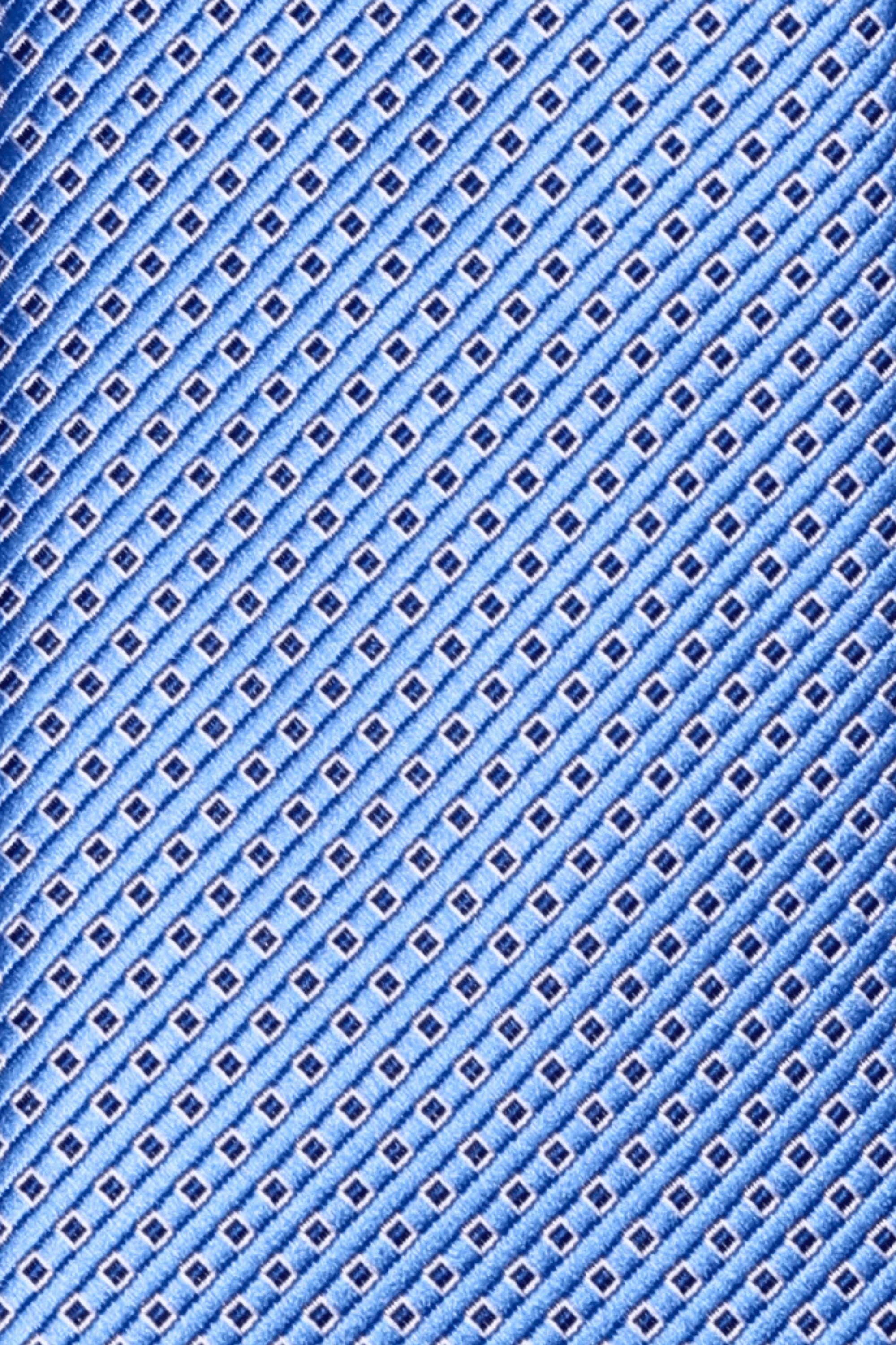 Gravata Geométrica Azul Sereno