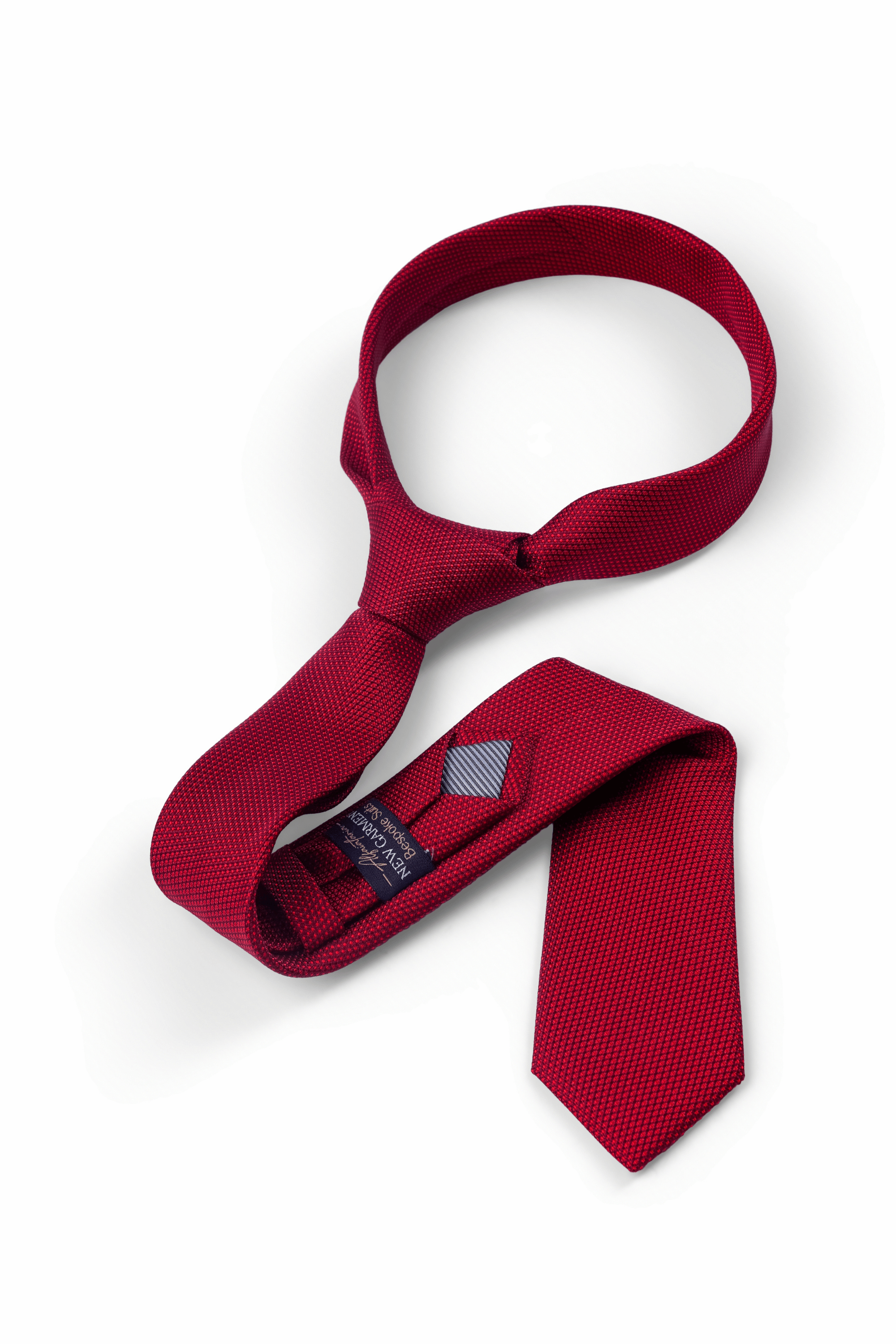 Gravata Geométrica Vermelho Escarlate