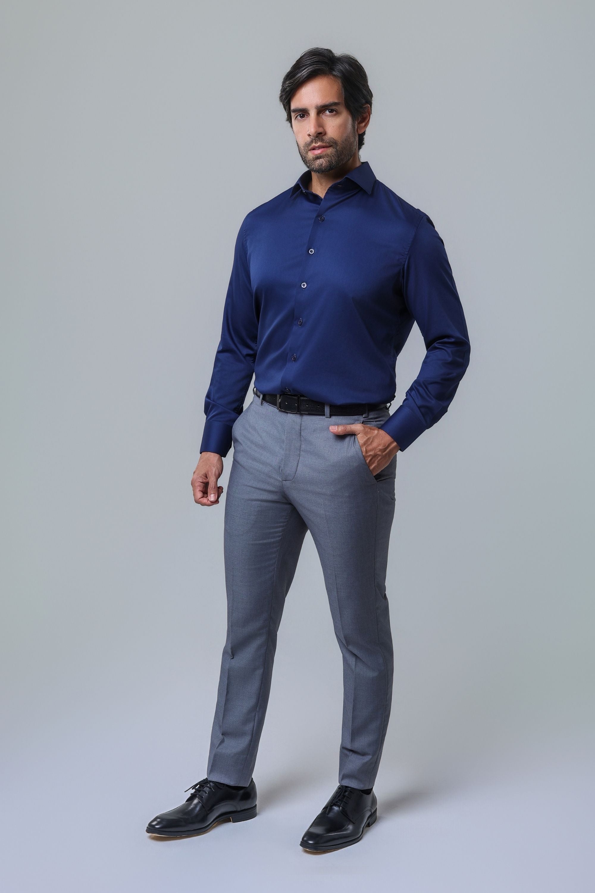 Camisa Bambu Azul Profundo