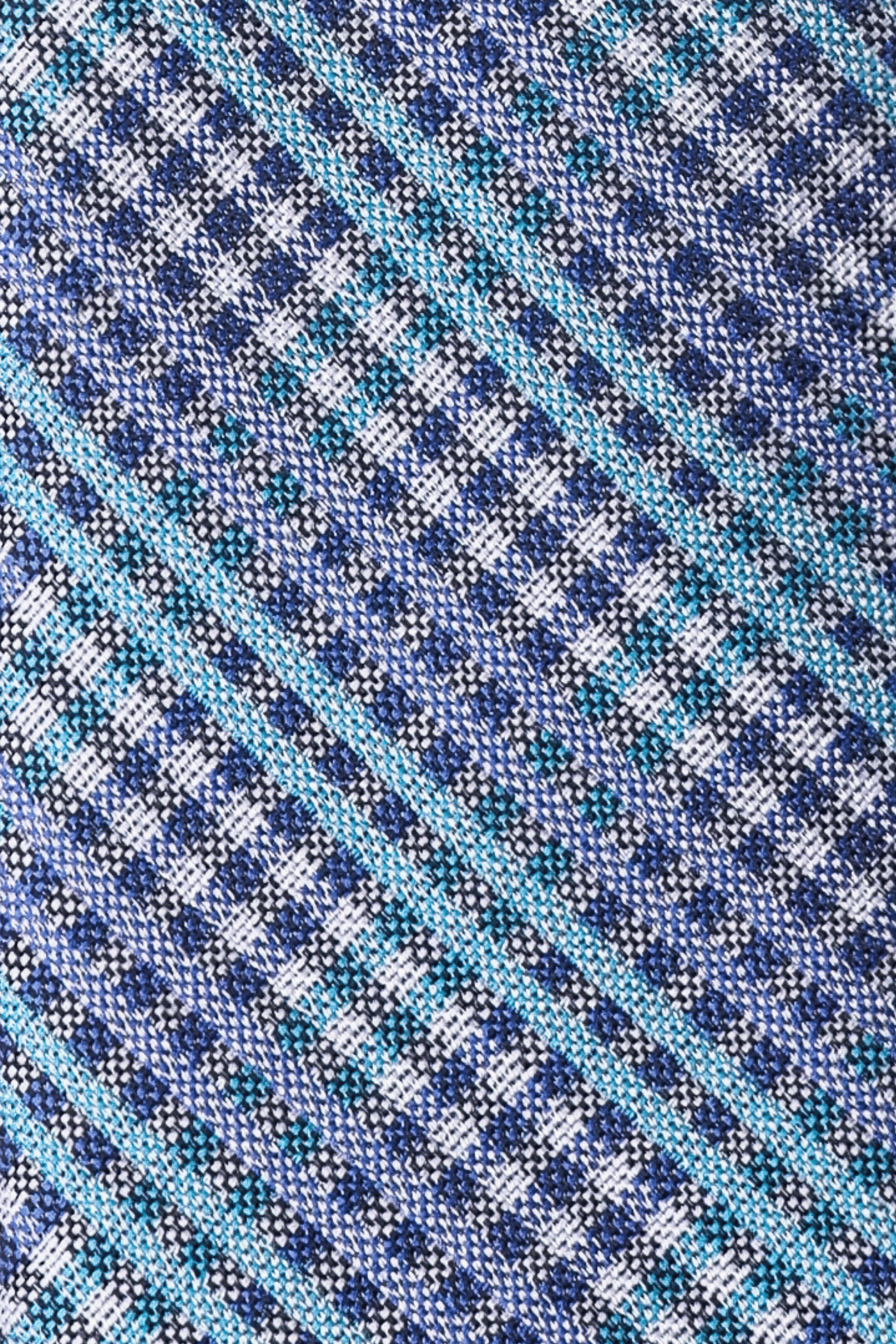 Gravata Xadrez Azul & Verde
