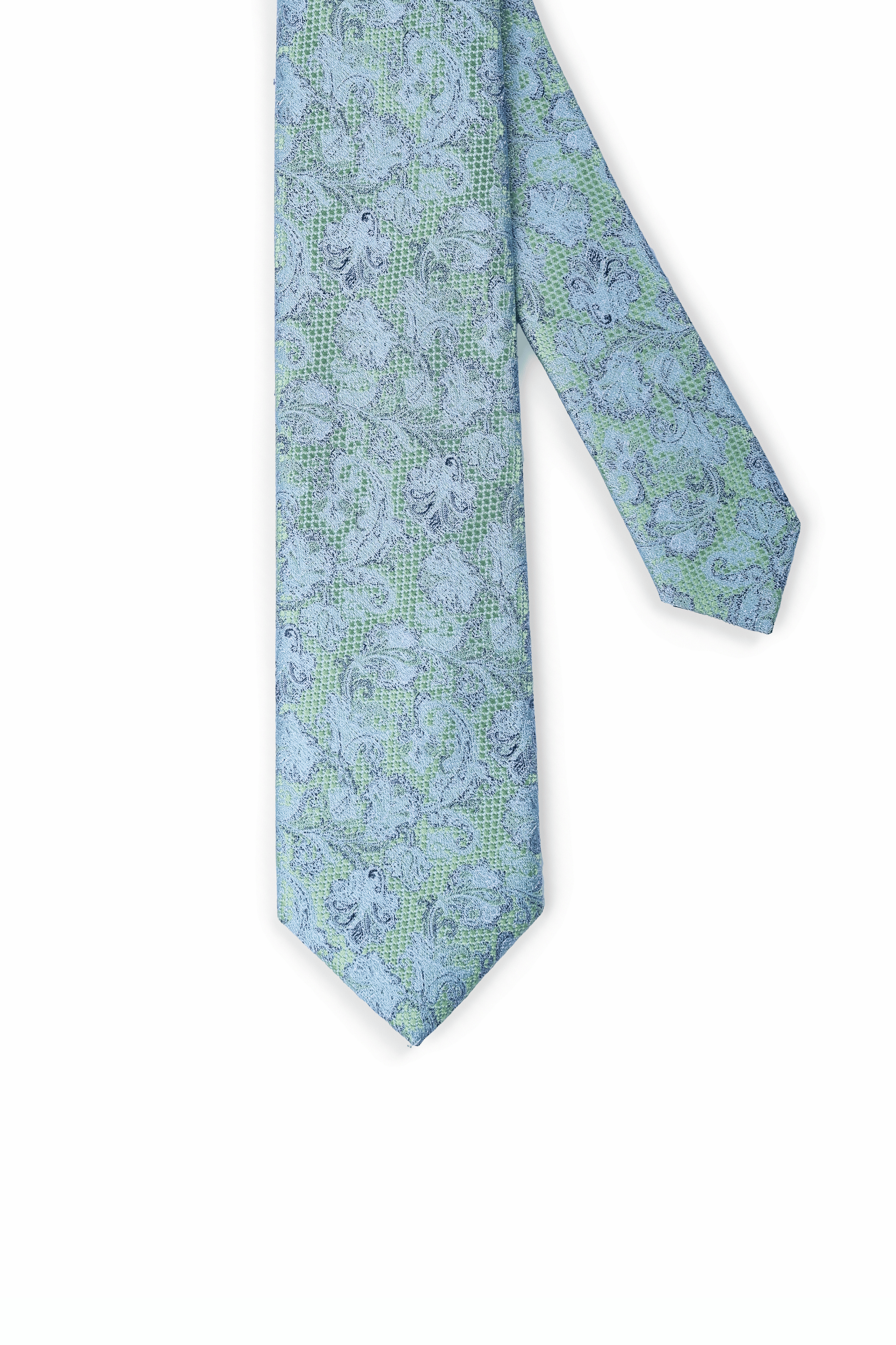 Gravata Floral Verde Lima