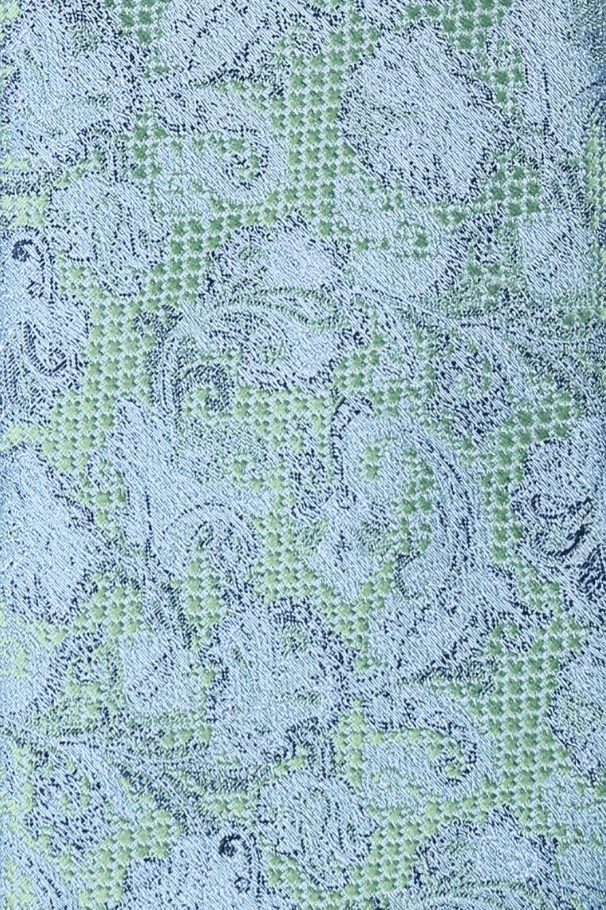 Gravata Floral Verde Lima
